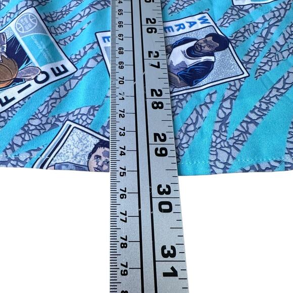 RSVLTS x The Office Series 5 Basketball Cards Shirt Mens Medium Blue Button New - Picture 11 of 11